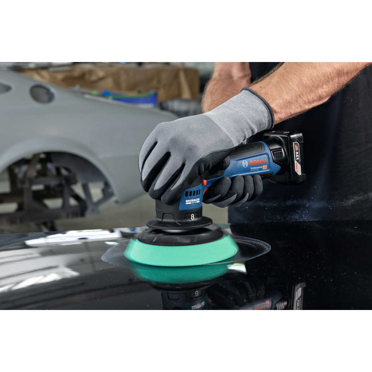 Bosch GPX 12V-125 12v Body Only 125mm Spot Repair Polisher Brushless