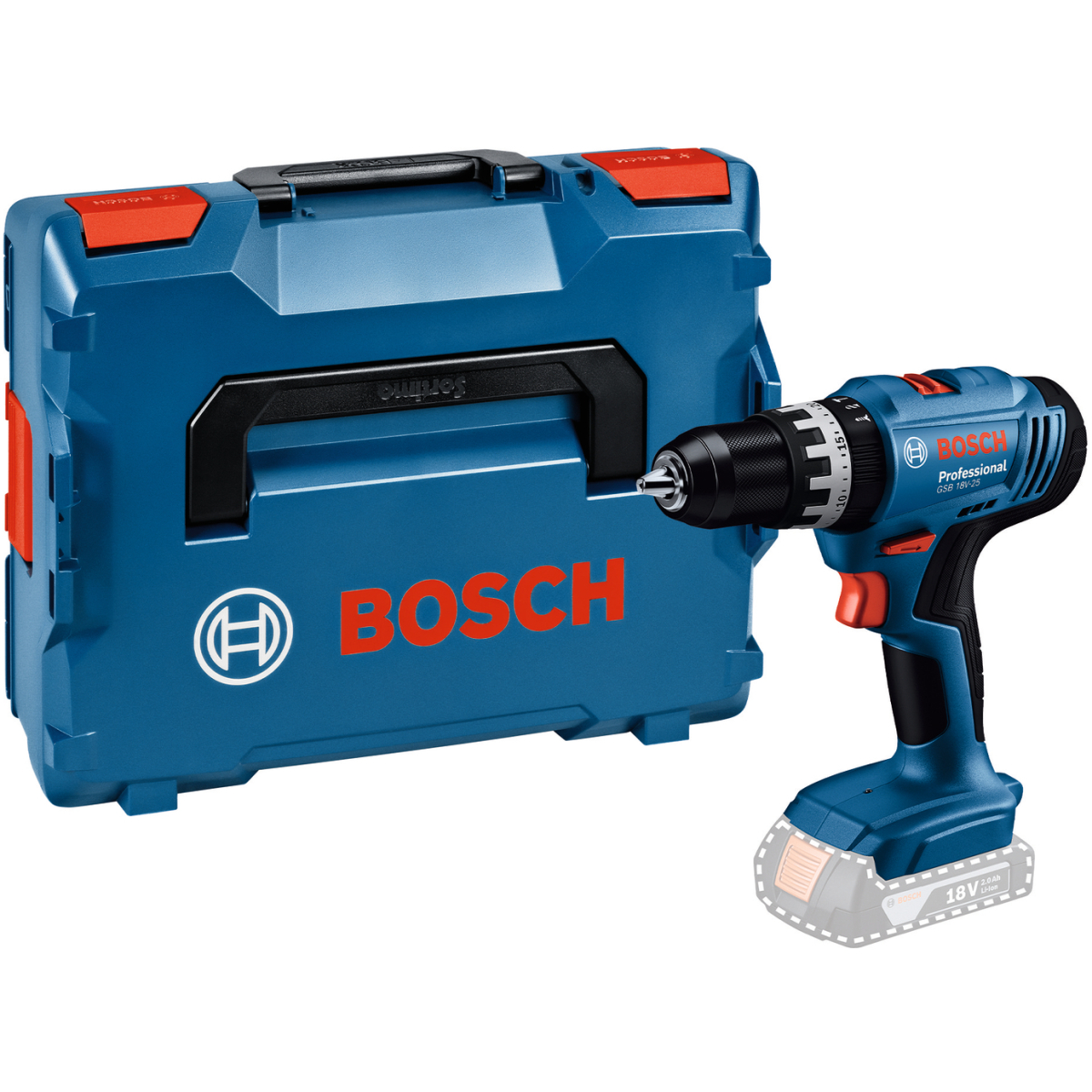 Bosch GSB18V-25 18v Body Only Combi Drill in Case