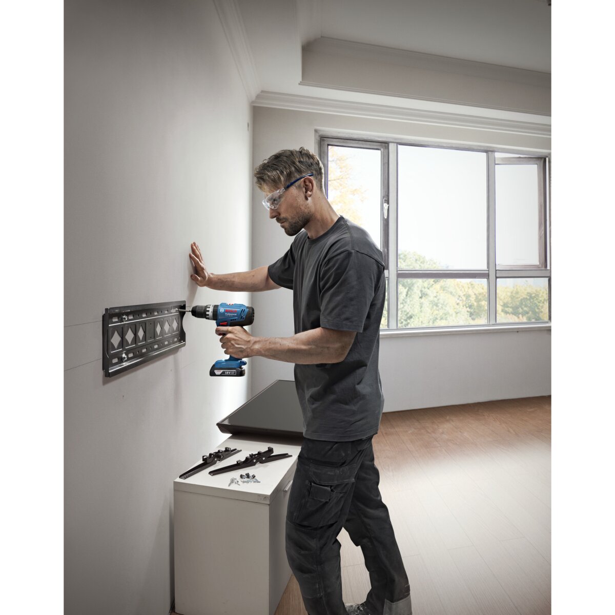 Bosch GSB18V-25 18v Body Only Combi Drill in Case