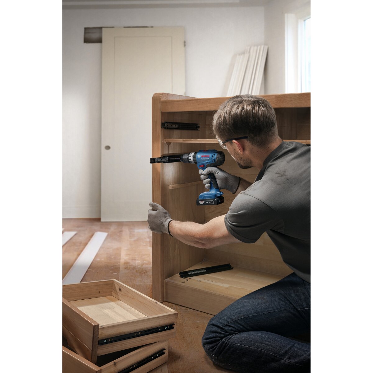 Bosch GSB18V-25 18v Body Only Combi Drill in Case