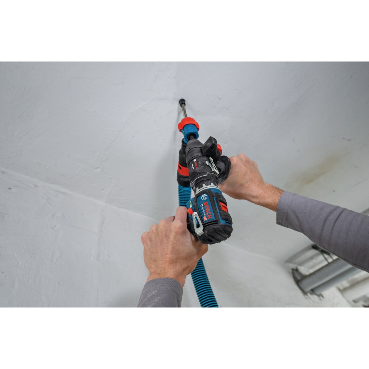 Bosch GSR 12V-32 FC Body Only 12V Drill Driver with GFA 12-M, GFA 12-X, GFA 12-E, GFA 12-W, GFA 12-H in L-Boxx