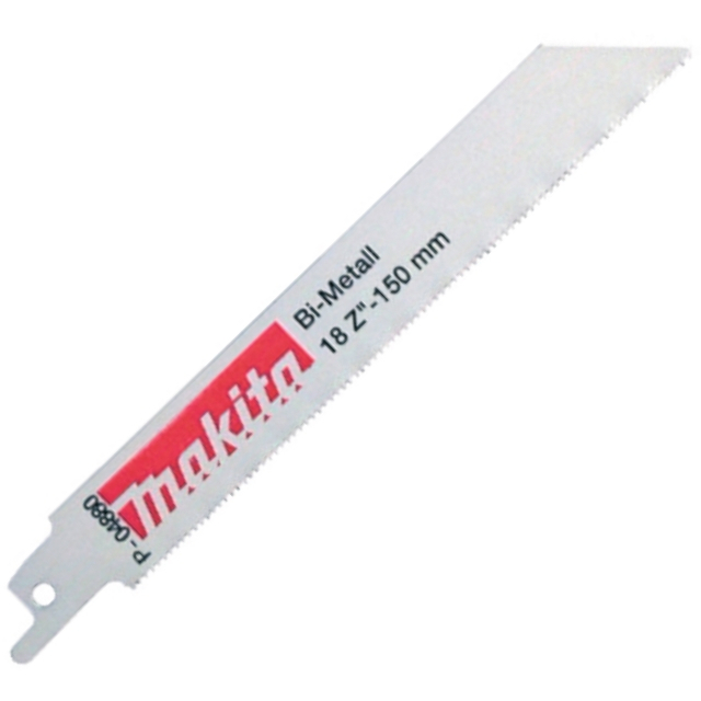 Makita P-04880 Bi-Metal (5 pack) Blade Length: 150mm. No of Teeth: 18. P04880