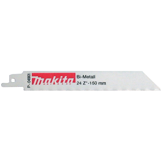 Makita P-04905 Bi-Metal (5 pack) Blade Length: 150mm. No of Teeth: 24. P04905