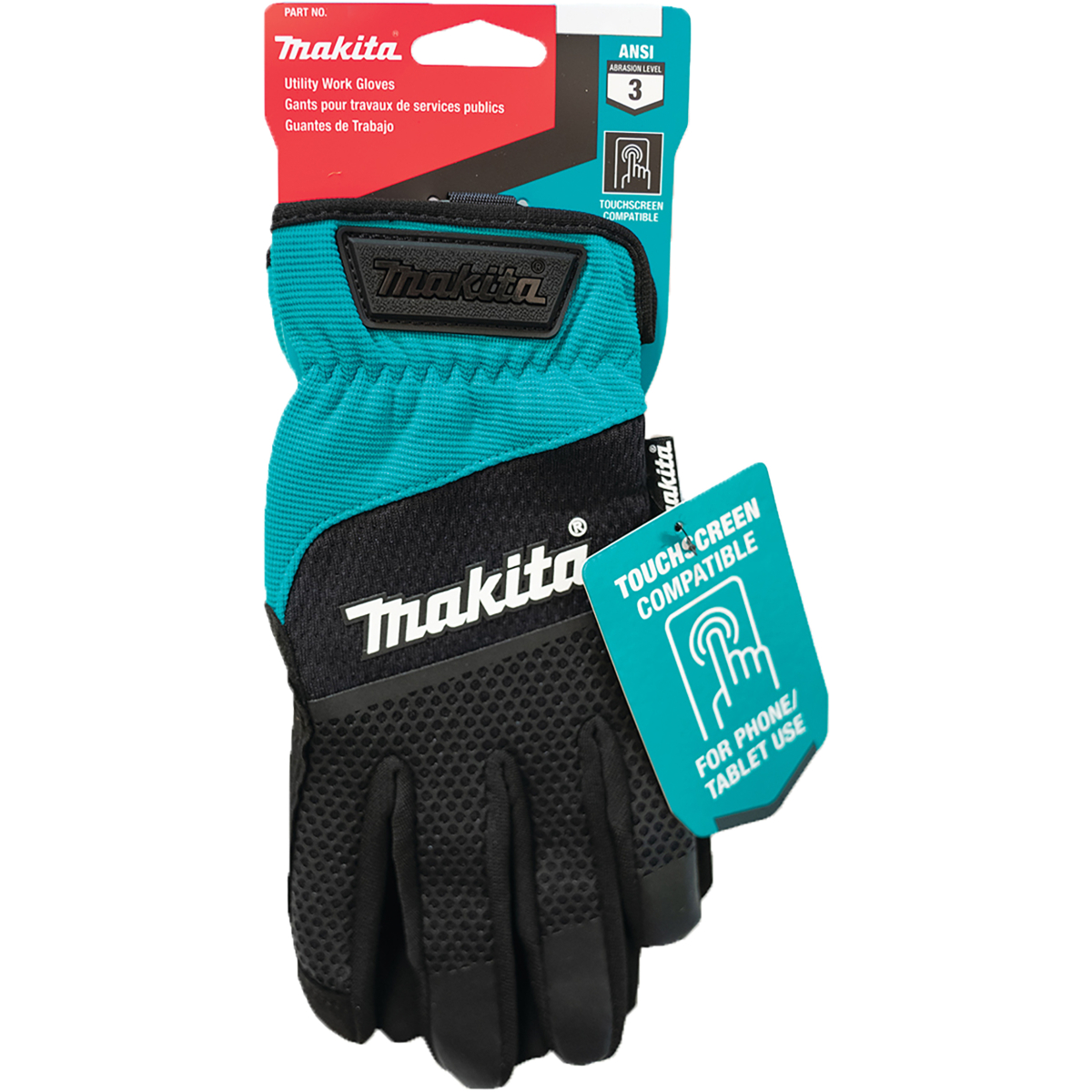 Makita P-84660 Open Cuff Working Gloves Large