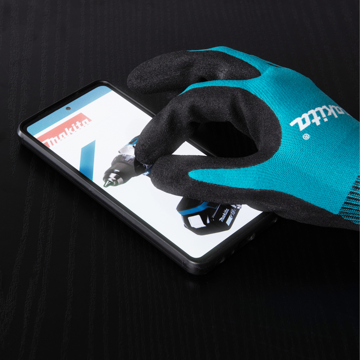 Makita P-84682 Cut Level 1 Nitrile Coated Dipped Gloves - Medium