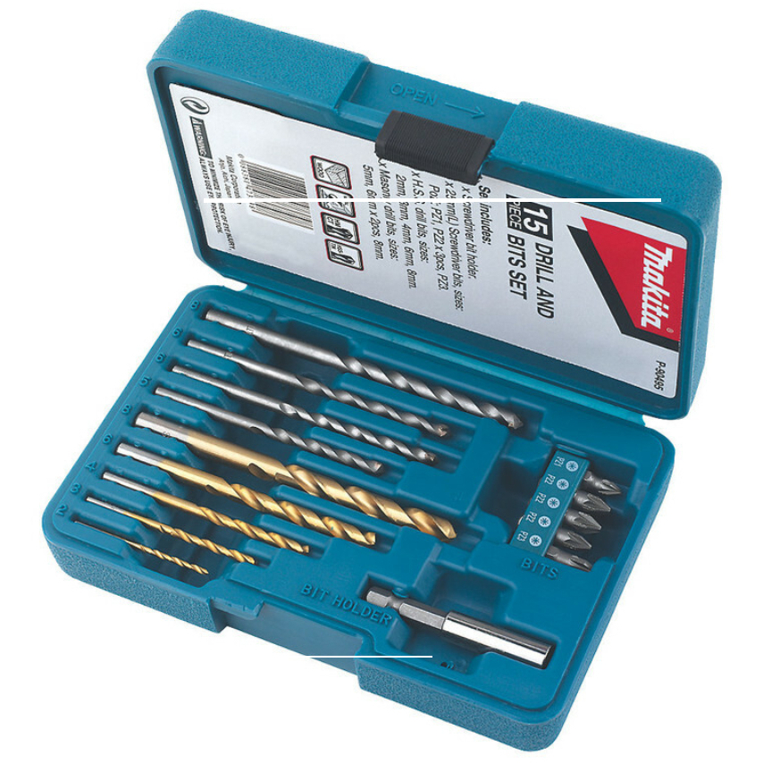 Makita P-90495 15 Piece Drill and Bit Set