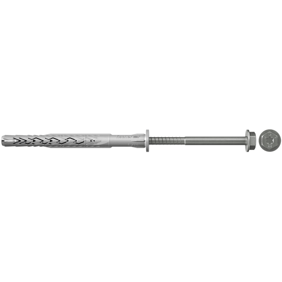 Fischer 540135 Frame Fixing SXRL 8 x 60mm FUS A4 Stainless Steel Box x 50