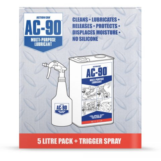 Action Can AC90 5ltr Multi-Purpose Lubricant 33156 + Trigger Spray