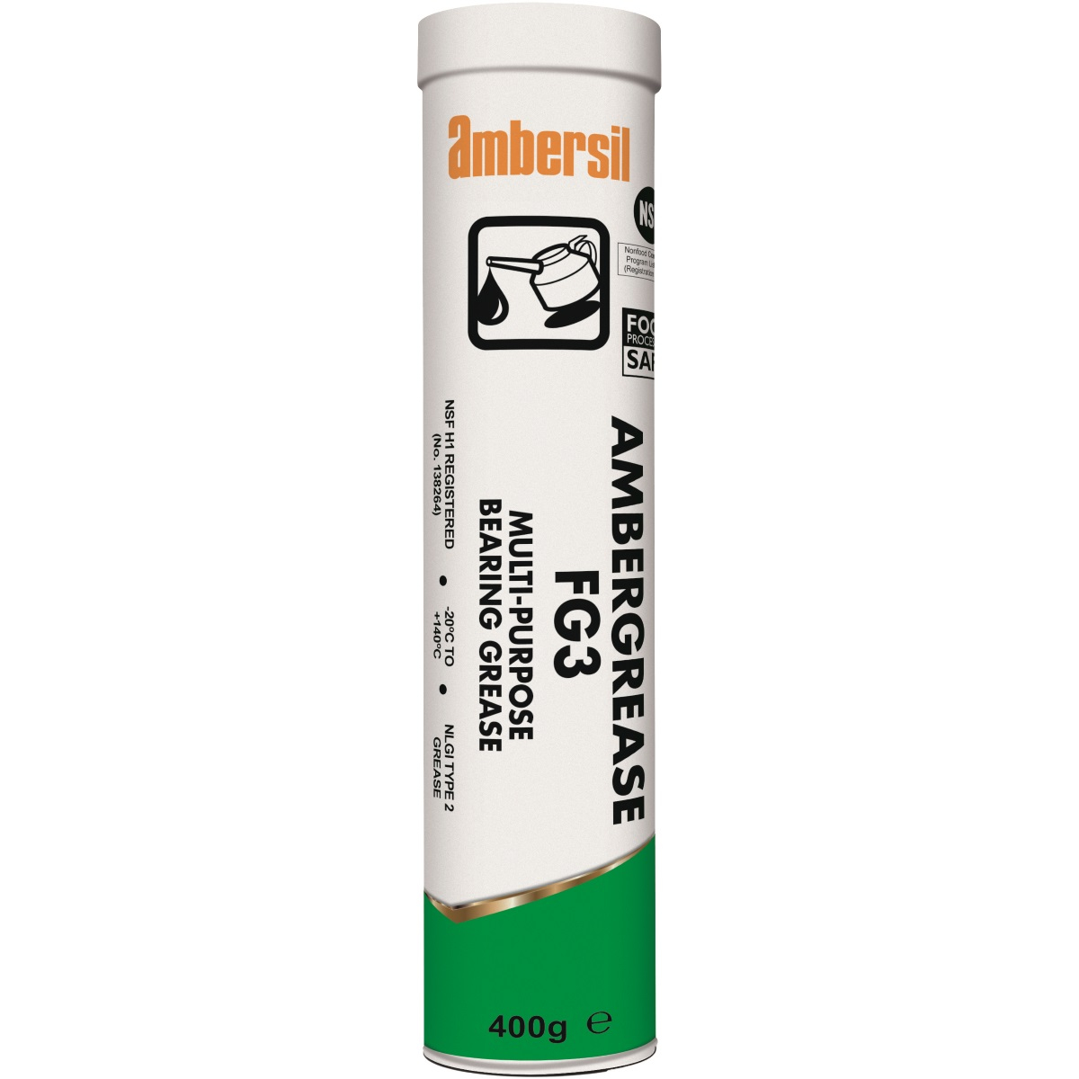 Ambersil 30258-AA Ambergrease FG3 NSF Registered Multi Purpose Grease 400ml (Pack of 6)