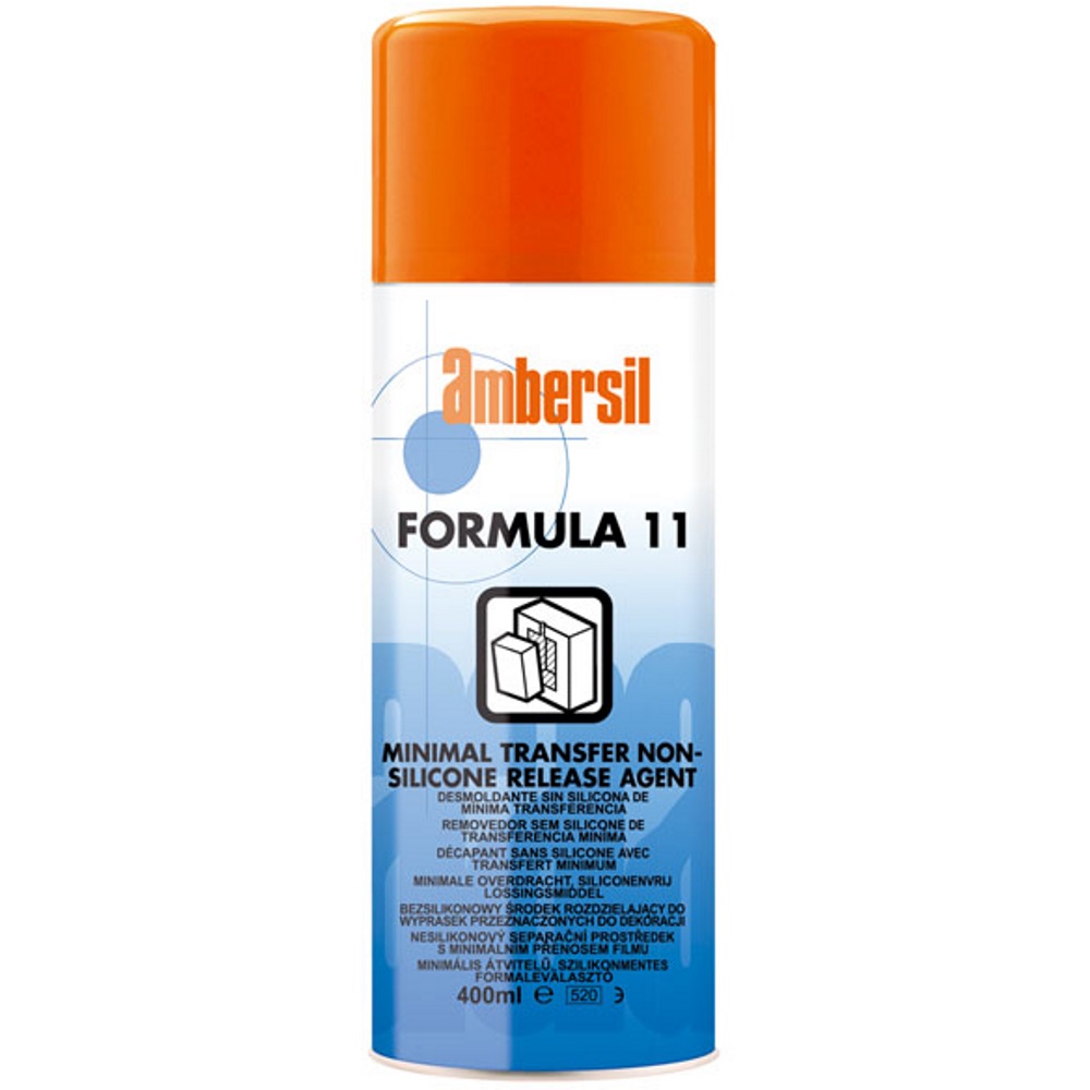Ambersil 31542-AA Formula 11 (Eleven) Dry Film, Non-Silicone Release Agent 400ml (Box of 12)