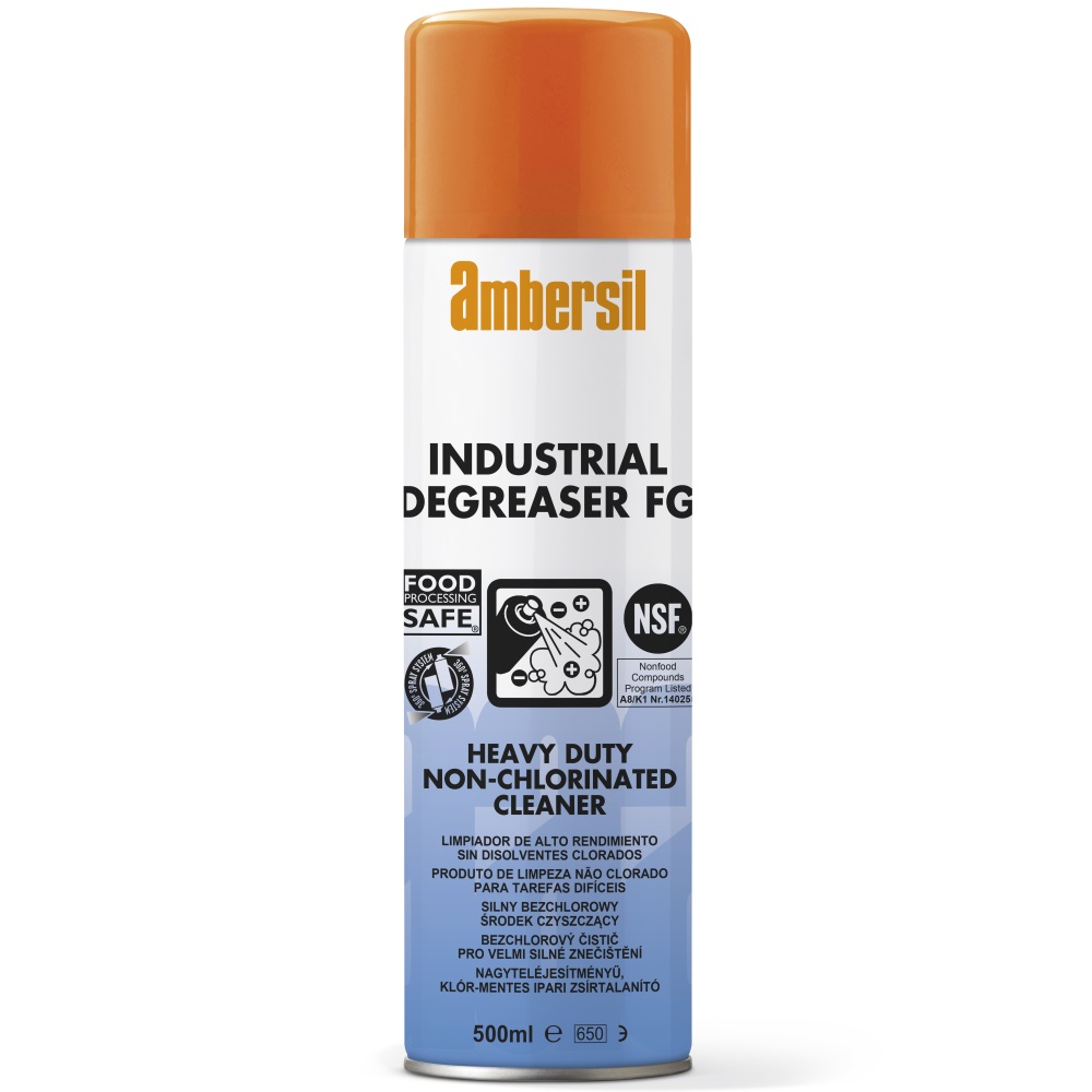 Ambersil 30251-AA Industrial Degreaser FG NSF Reg. Heavy Duty Degreaser 500ml Pack of 12