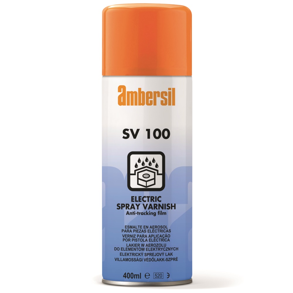 Ambersil 31892-AA Box of 12 SV100 Electric Spray Varnish Anti-Tracking Insulating Film 400ml