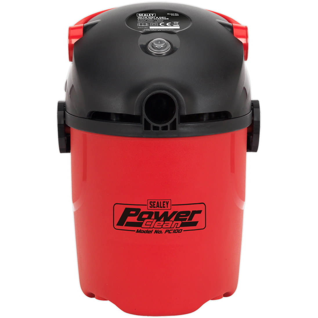 Sealey PC100 Vacuum Cleaner Wet & Dry 10ltr 1000W/230V