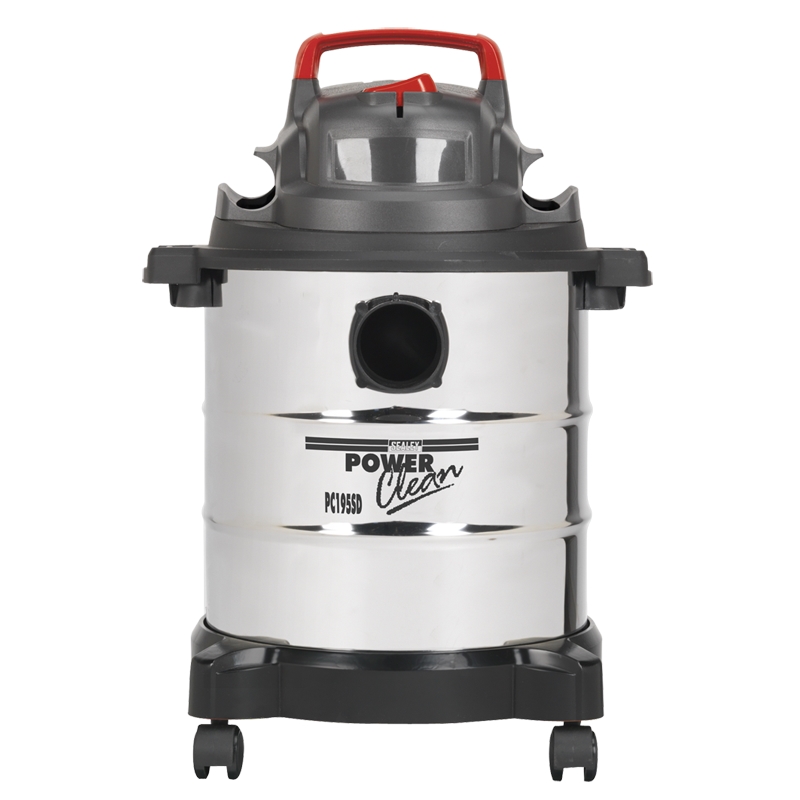 Sealey PC195SD 20ltr Wet & Dry Vacuum Cleaner 1250W 230v Stainless Drum
