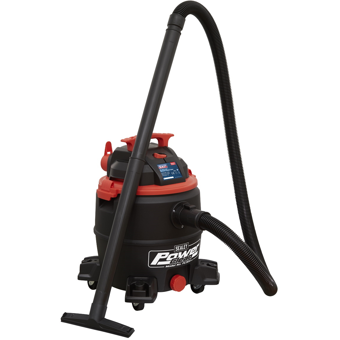 Sealey PC300 Vacuum Cleaner Wet & Dry 30ltr 1100W/230V