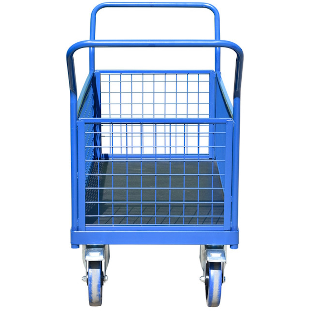 Handle-It HI-FBT-1260-PP-4MS400 Premium Plus 1200mm x 600mm Platform Truck With Mesh Sides