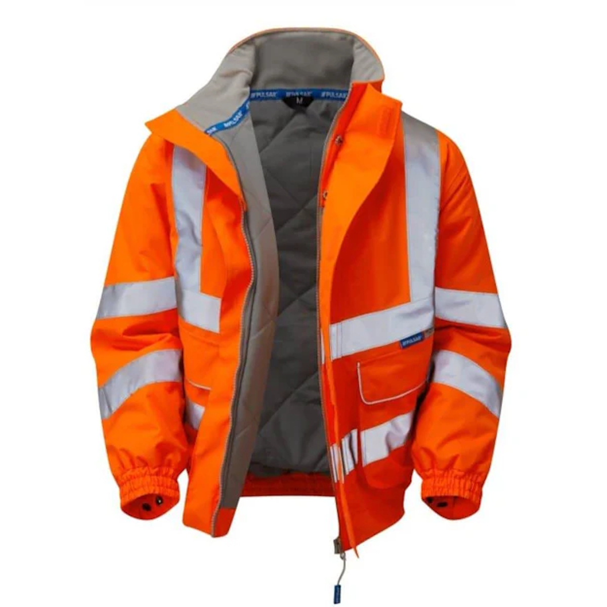 Pulsar Protect PR496 Orange Padded Bomber Jacket - Large
