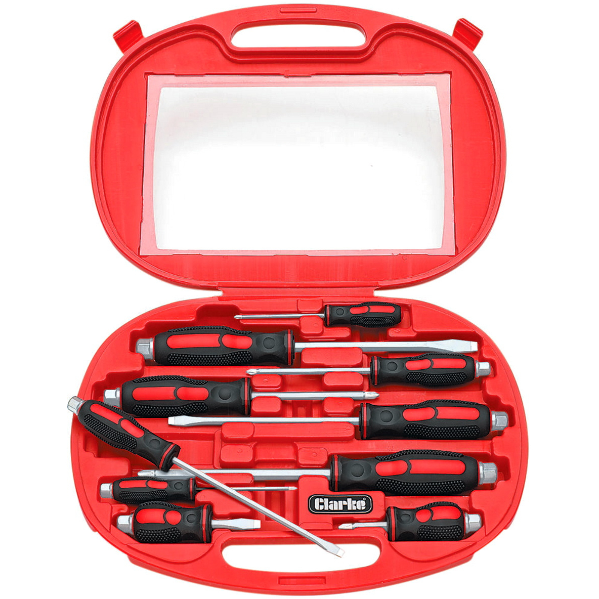 Clarke 1700522 PRO122  10 Piece Pro Screwdriver Set 
