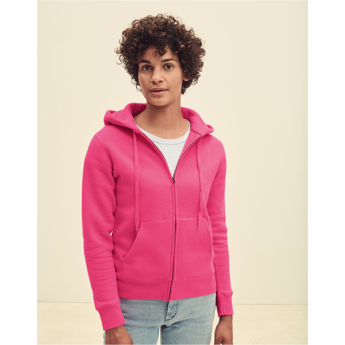 Fruit Of The Loom 62118 Ladies' Premium Hooded Sweat Jacket