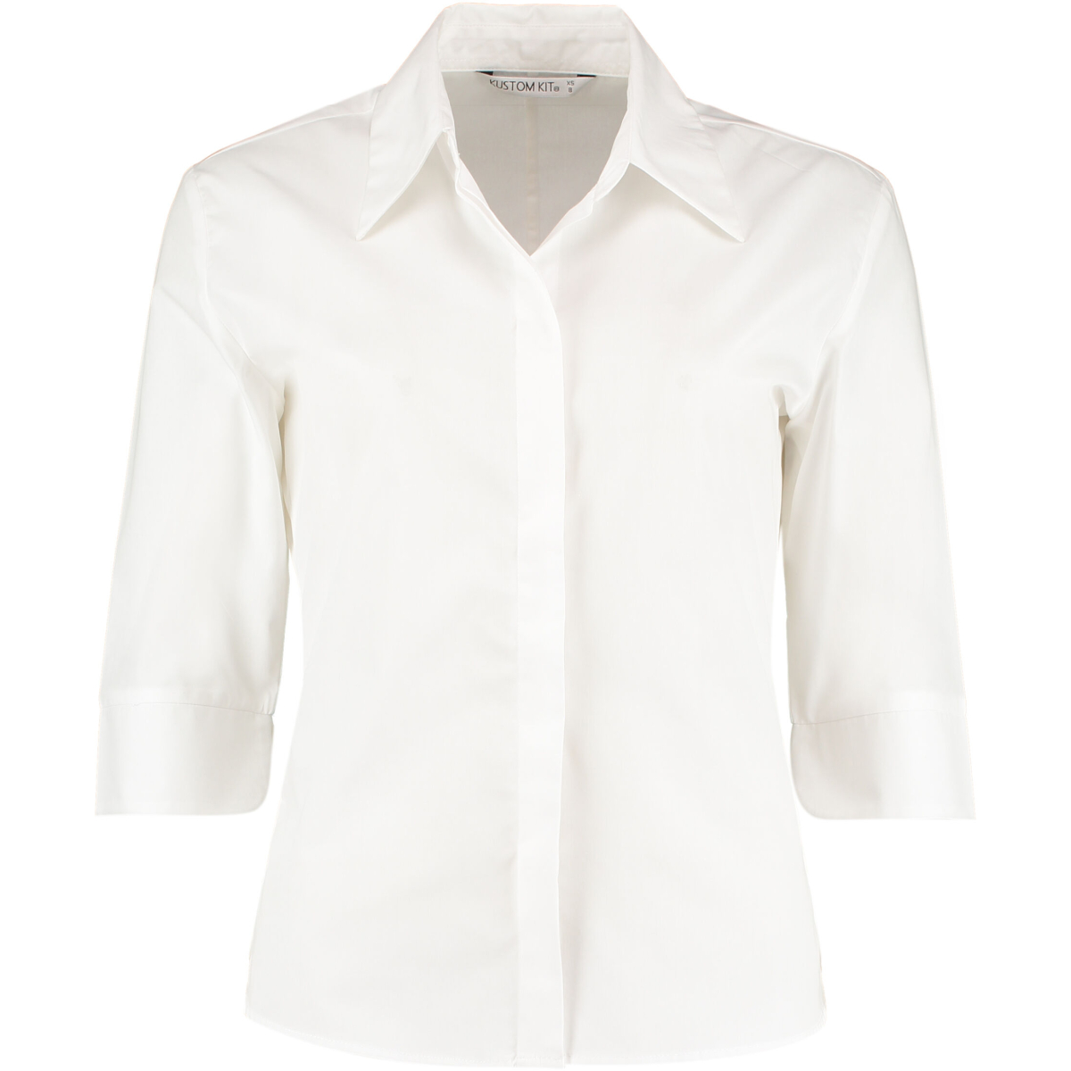 Kustom Kit KK715 Womens Tailored Fit 3/4 Sleeve Continental Blouse