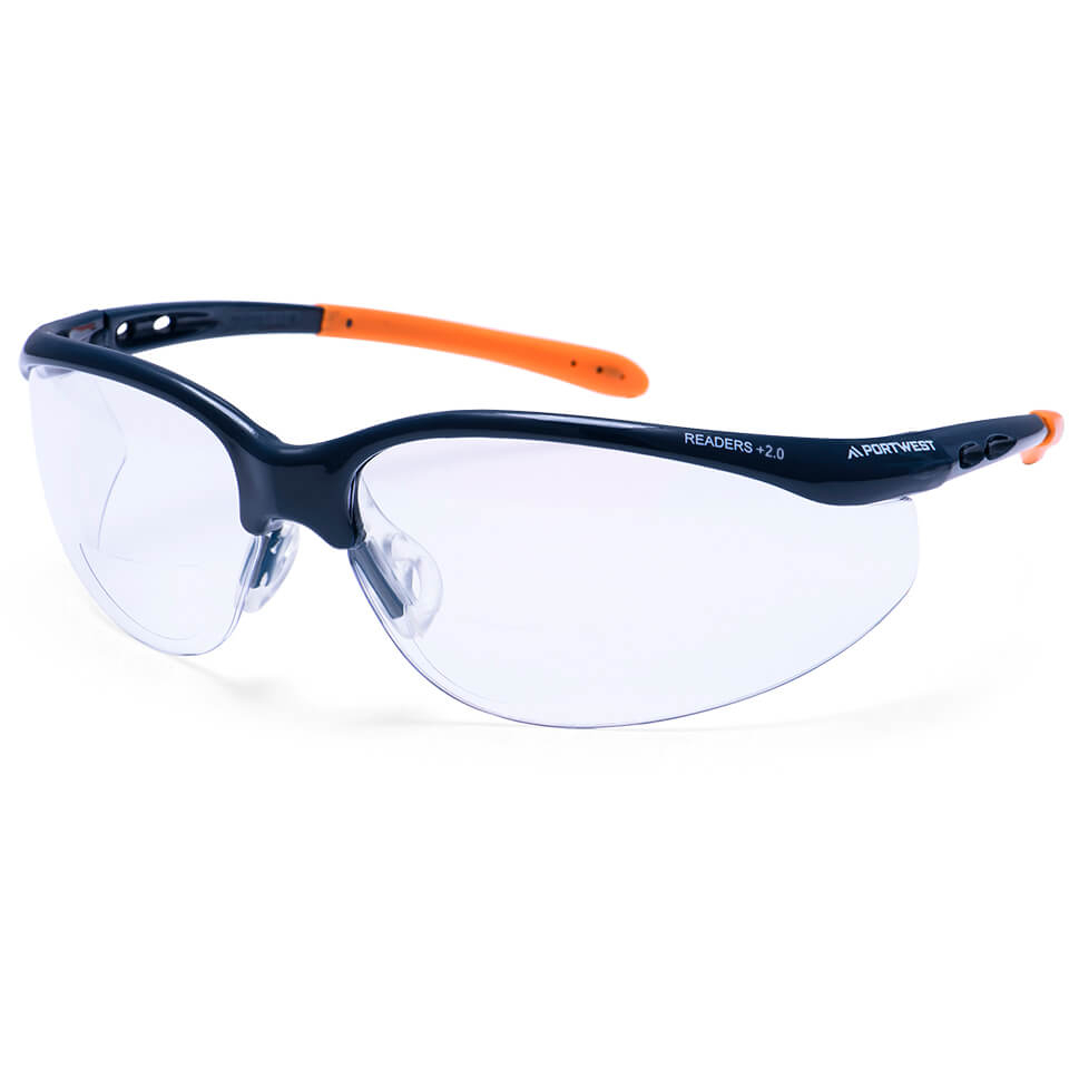 Portwest PS25CLRX25 PS25 Safety Readers Clear +2.5 dioptre 