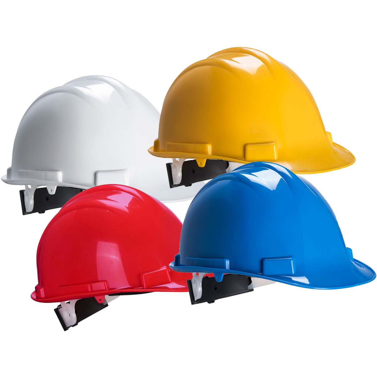 Portwest PS57 Expertbase Wheel Safety Helmet Head Protection - White (W)