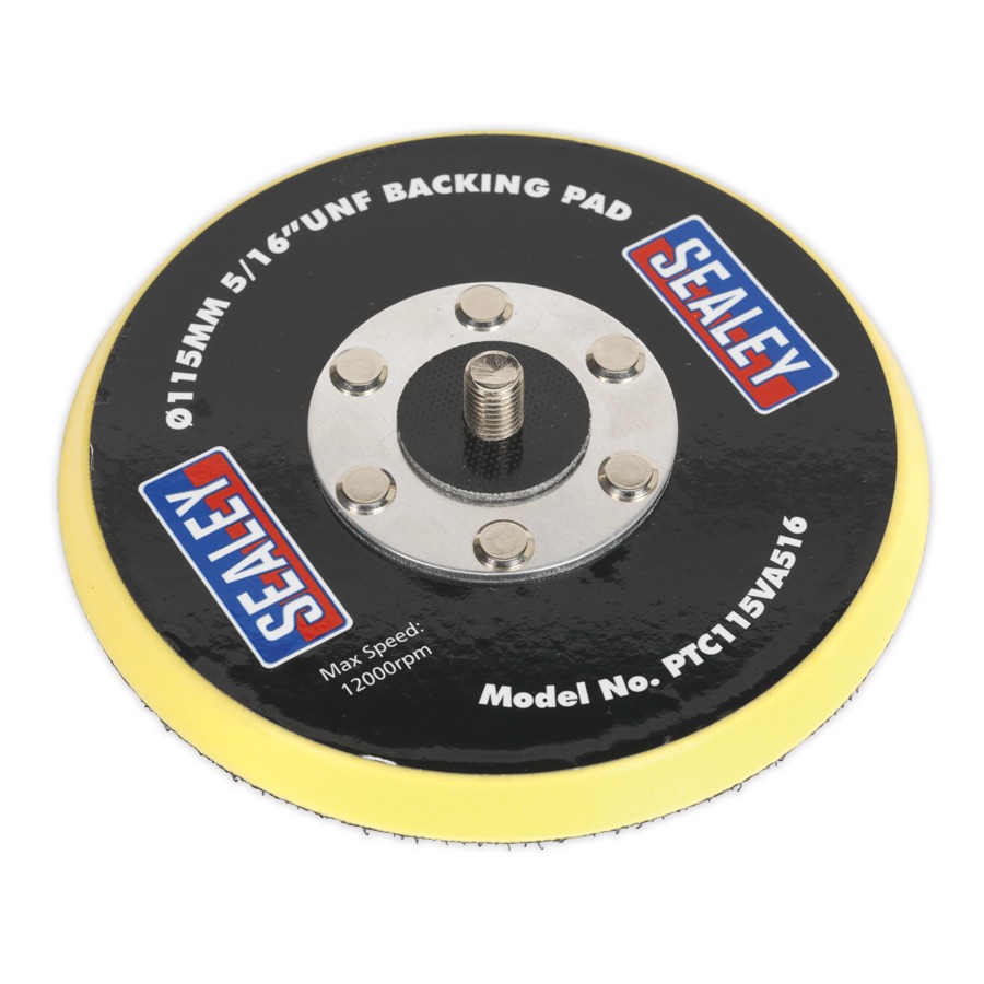 Sealey PTC115VA516 Hook & Loop Backing Pad &oslash;115mm 5/16"UNF