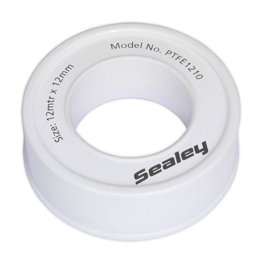Sealey PTFE1210 PTFE Thread Sealing Tape 12mm x 12mtr Pack of 10