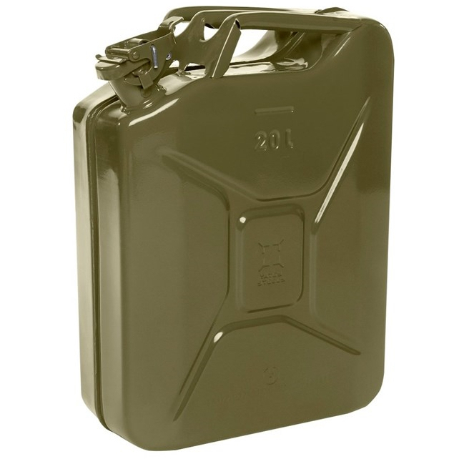 Prosolve 20 Litre Khaki Green Jerry Can with Extended Pouring Spout