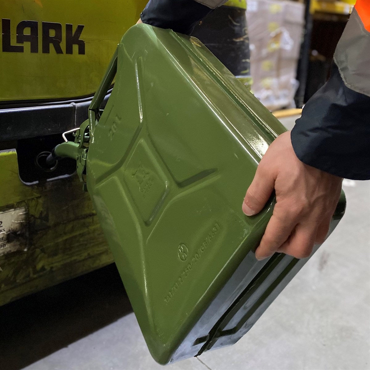 Prosolve 20 Litre Khaki Green Jerry Can with Extended Pouring Spout