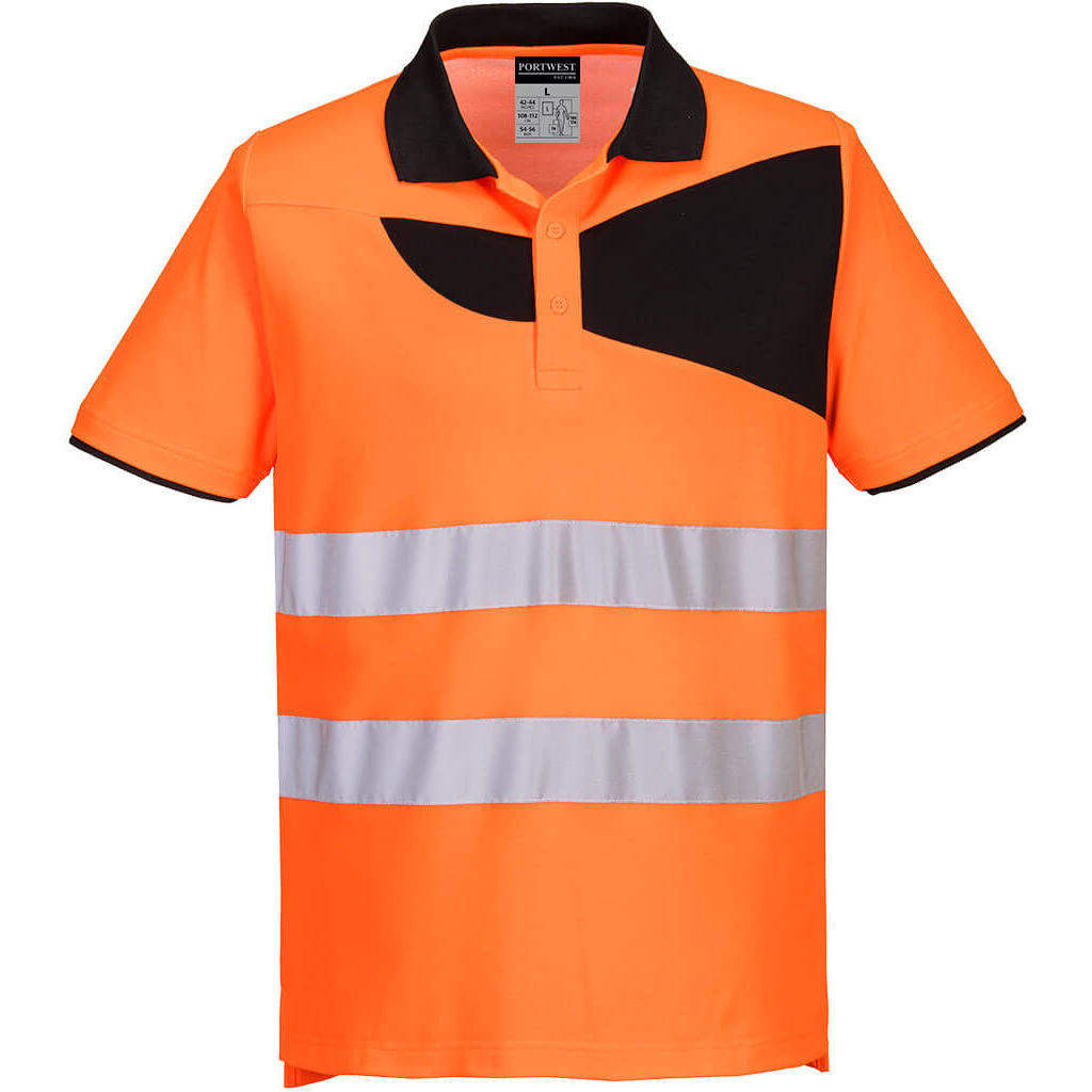 Portwest PW212 Hi-Vis Polo Shirt Short Sleeve