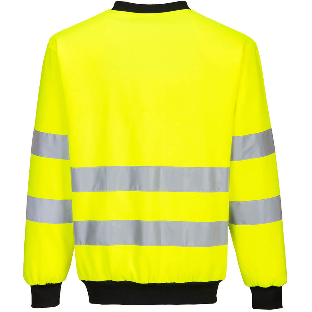 Portwest PW277 PW2 Hi-Vis Crew Neck Sweatshirt