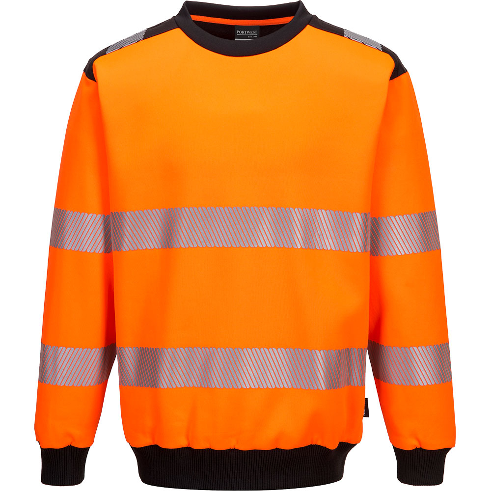 Portwest PW379 PW3 Hi-Vis Crew Neck Sweatshirt