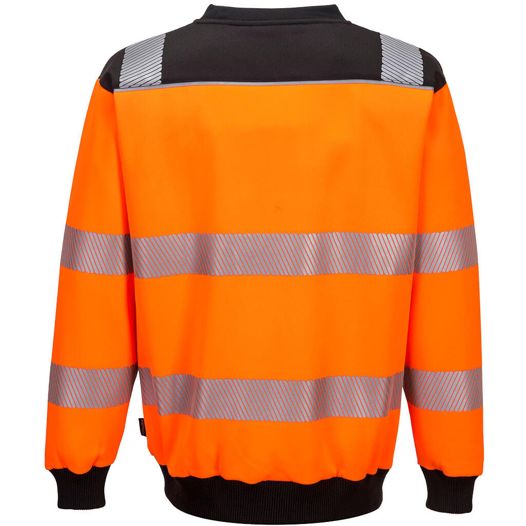 Portwest PW379 PW3 Hi-Vis Crew Neck Sweatshirt