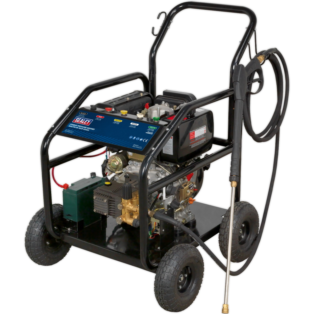Sealey PWDM3600 Pressure Washer 290bar 15ltr/min 10hp 4-Stroke Diesel