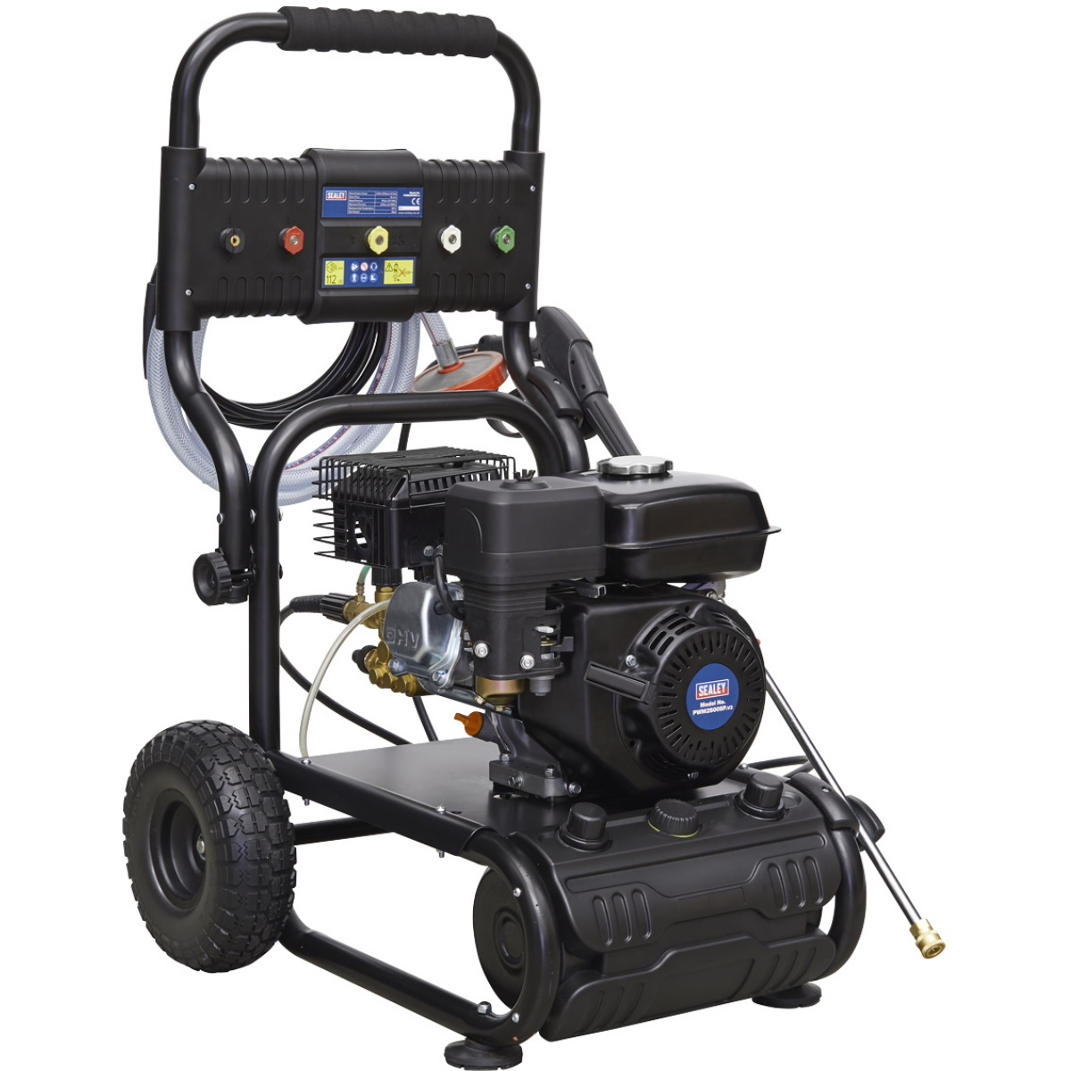 Sealey PWM2500SP 220bar Pressure Washer 10ltr/min Self Priming 6.5hp .4-Stroke Petrol