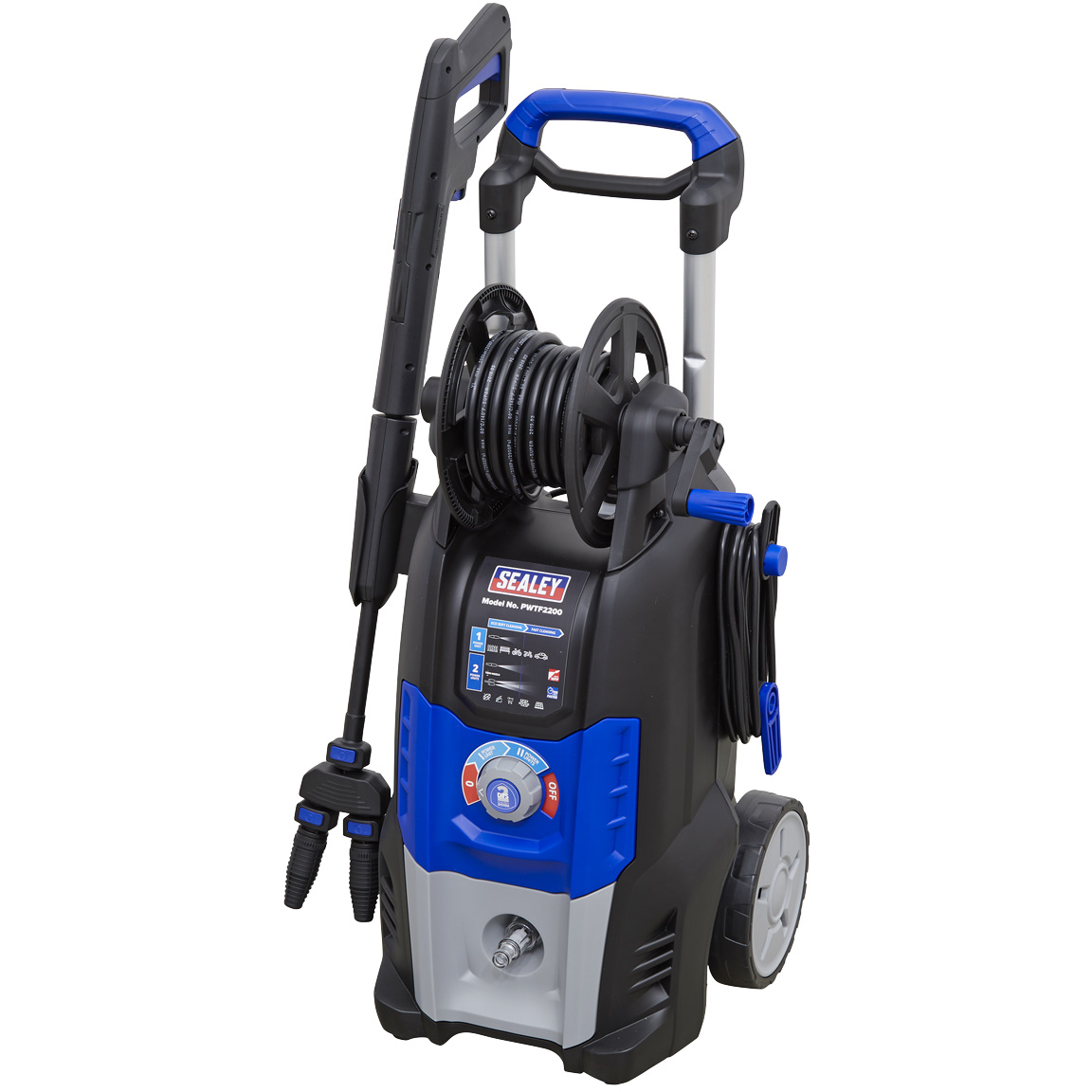 Sealey PWTF2200 Pressure Washer 150bar 810L/hr Twin Pump with TSS & Rotablast® Nozzle