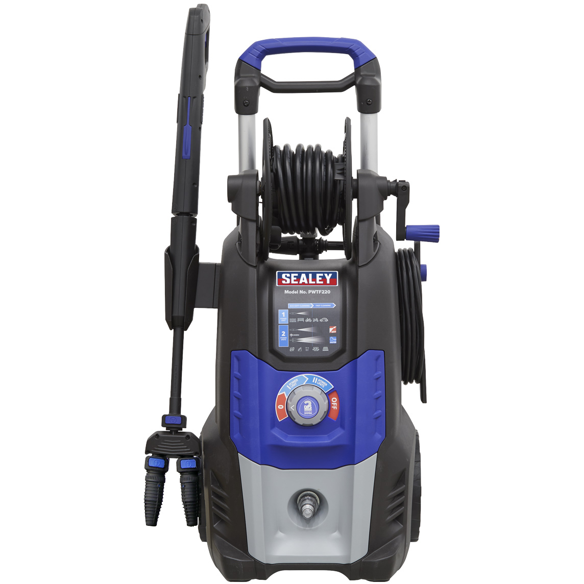 Sealey PWTF2200 Pressure Washer 150bar 810L/hr Twin Pump with TSS & Rotablast® Nozzle