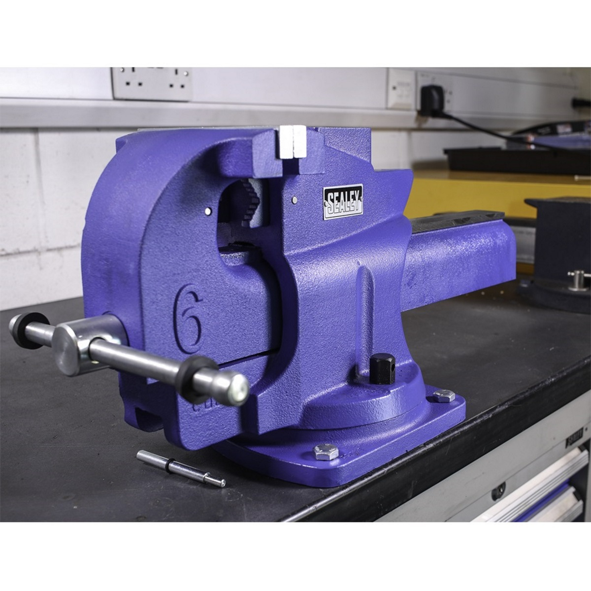 Sealey QAV150 Vice 150mm Quick Action Swivel Base Cast Iron