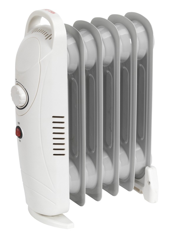 Sealey RD800 Oil-Filled Radiator Mini 800W/230V 6 Element