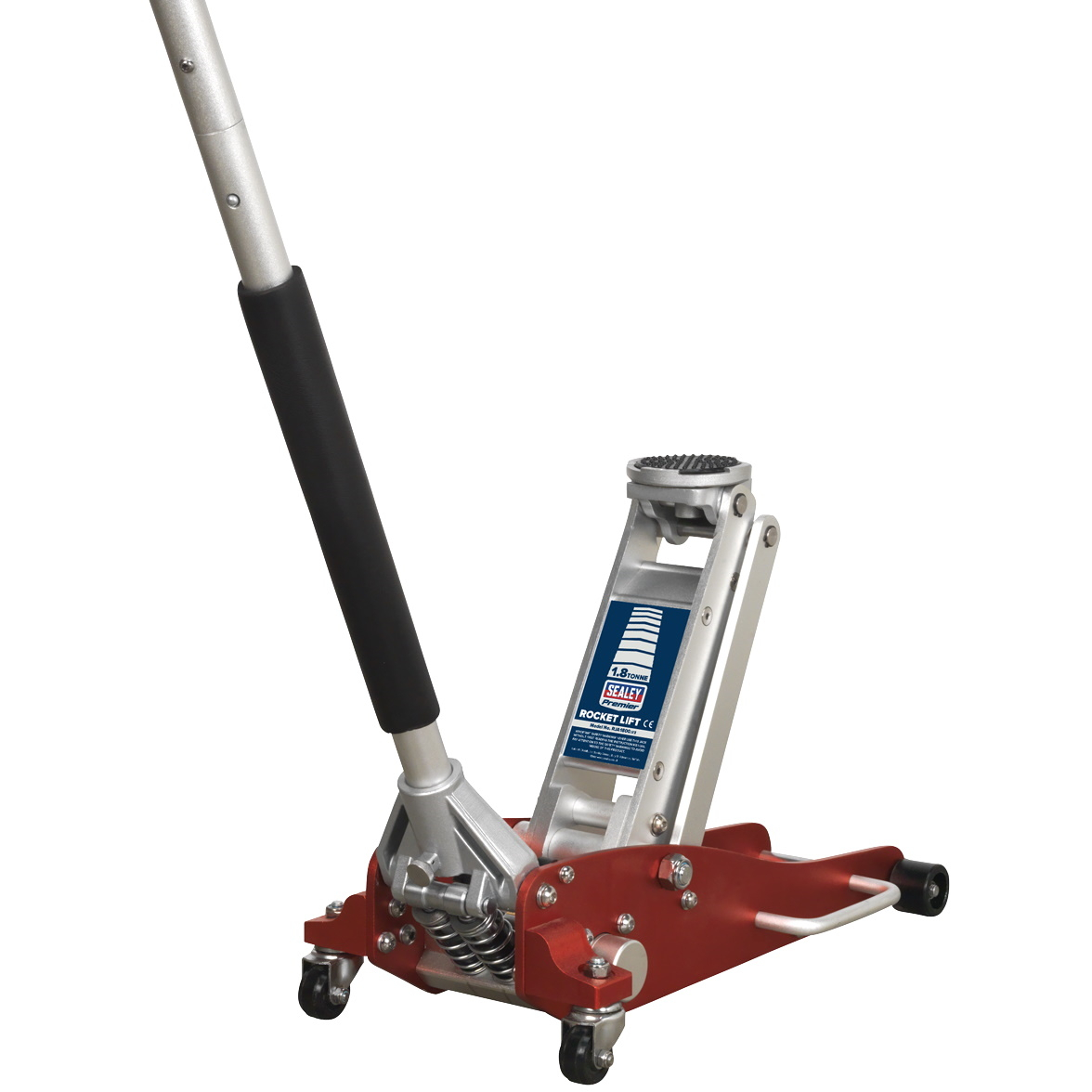 Sealey RJA1800 Trolley Jack 1.8tonne Low Entry Aluminium Rocket Lift