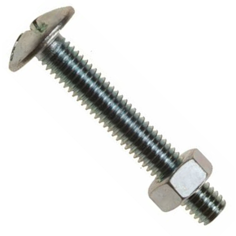 Prokura Roofing Bolts and Hex Nuts BZP M10 x 40mm (Box of 50)