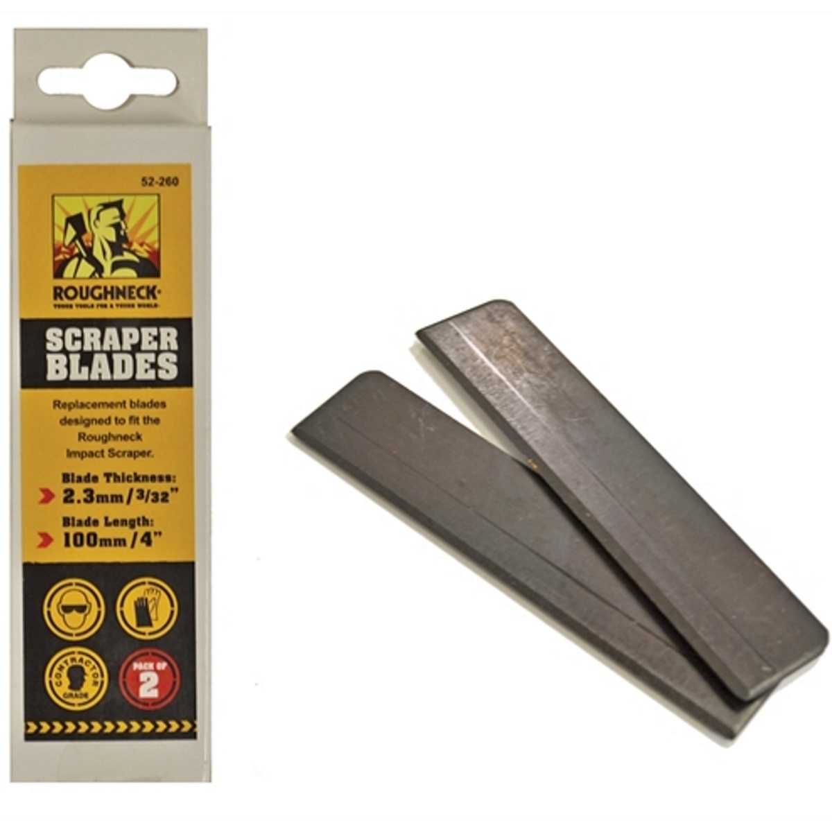 Roughneck 52-260 Impact Scraper Replacement Blades (Pack 2) ROU52260
