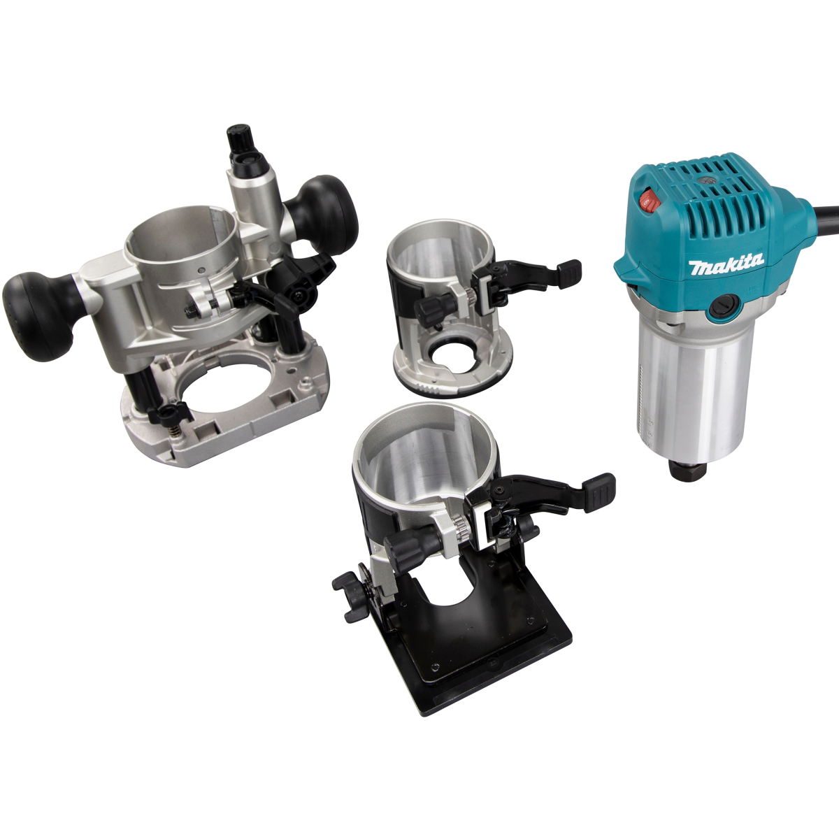 Makita Ex Display RT0702CX2 1/4" 710w Router / Trimmer with Variable Speed and Interchangeable Bases-110V
