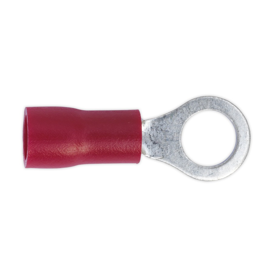Sealey RT25 Easy-Entry Ring Terminal &oslash;5.3mm (2BA) Red Pack of 100