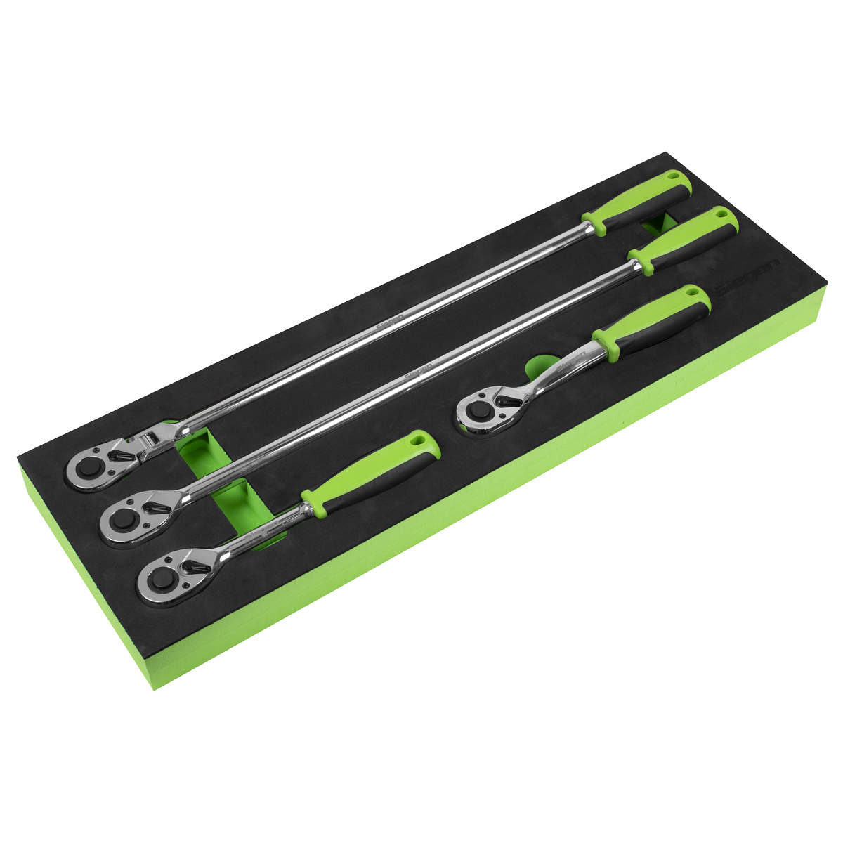 Sealey S01231 Ratchet Wrench Set 4pc 1/2"Sq Drive Flip Reverse
