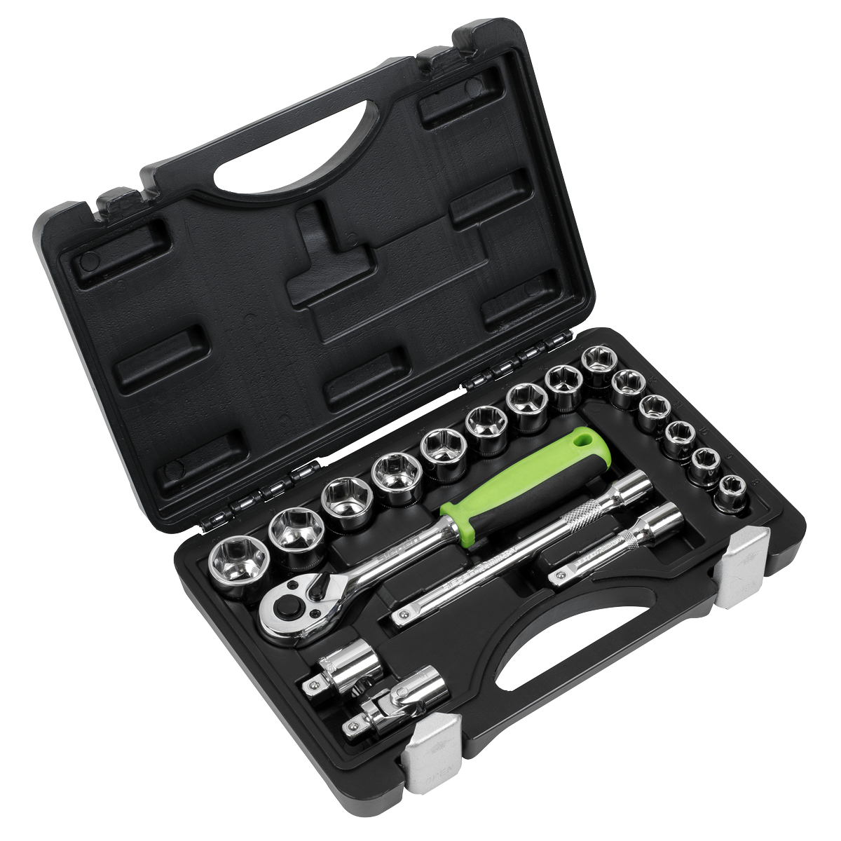 Sealey S01235 Socket Set 19pc 3/8"Sq Drive Metric