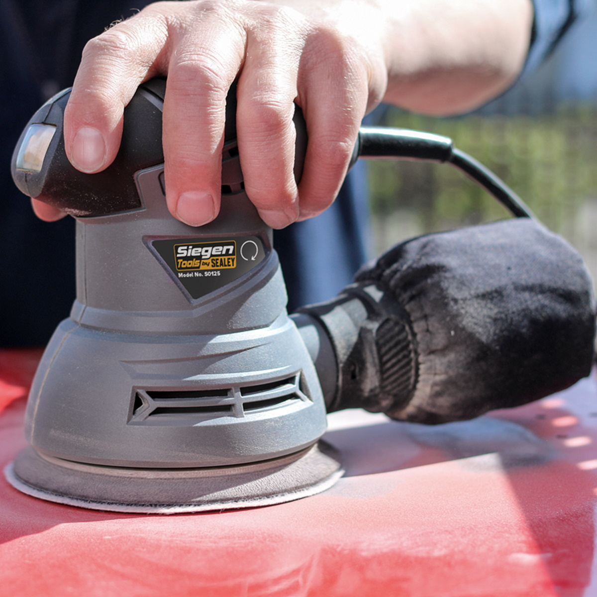 Sealey S0125 Dual Action Palm Sander &oslash;125mm 240W/230V
