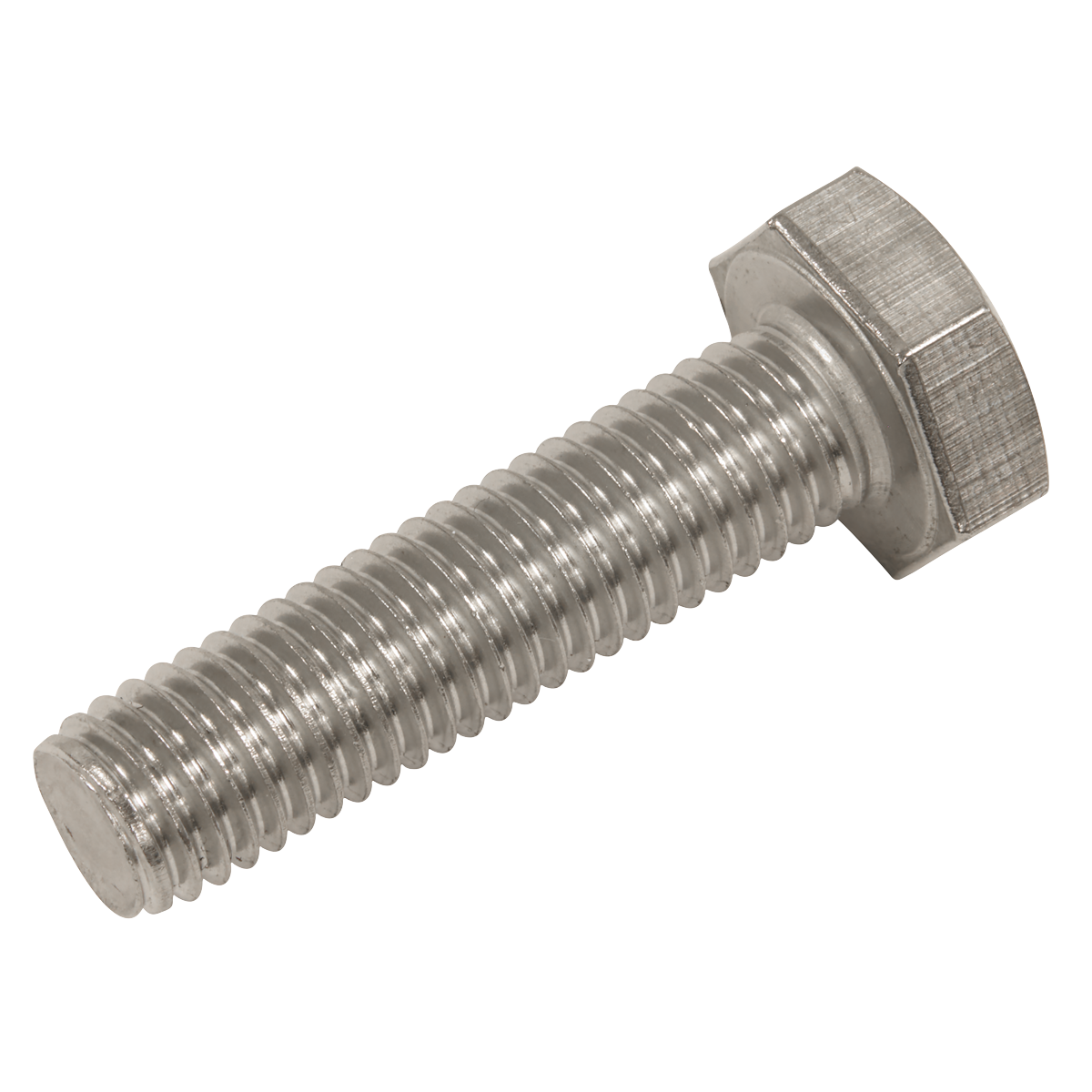 Sealey S1040 Stainless Steel Hex Head Set Screw DIN 933 - M10 X 40 A2 - Pack of 25