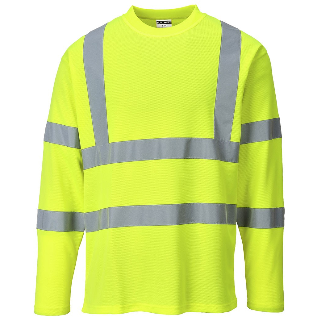 Portwest S278 Hi-Vis Long Sleeved T-shirt High Visibility